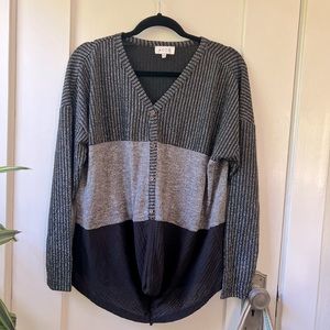 Stitch Fix Acoa Women’s Sweater black and gray with glitter size small